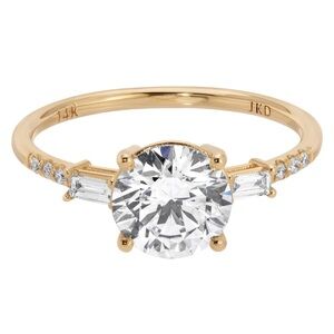 🆕 Jennie Kwon | 1.5c Diamond Melody Baguette Equilibrium Ring (Lab Diamond) sz 4